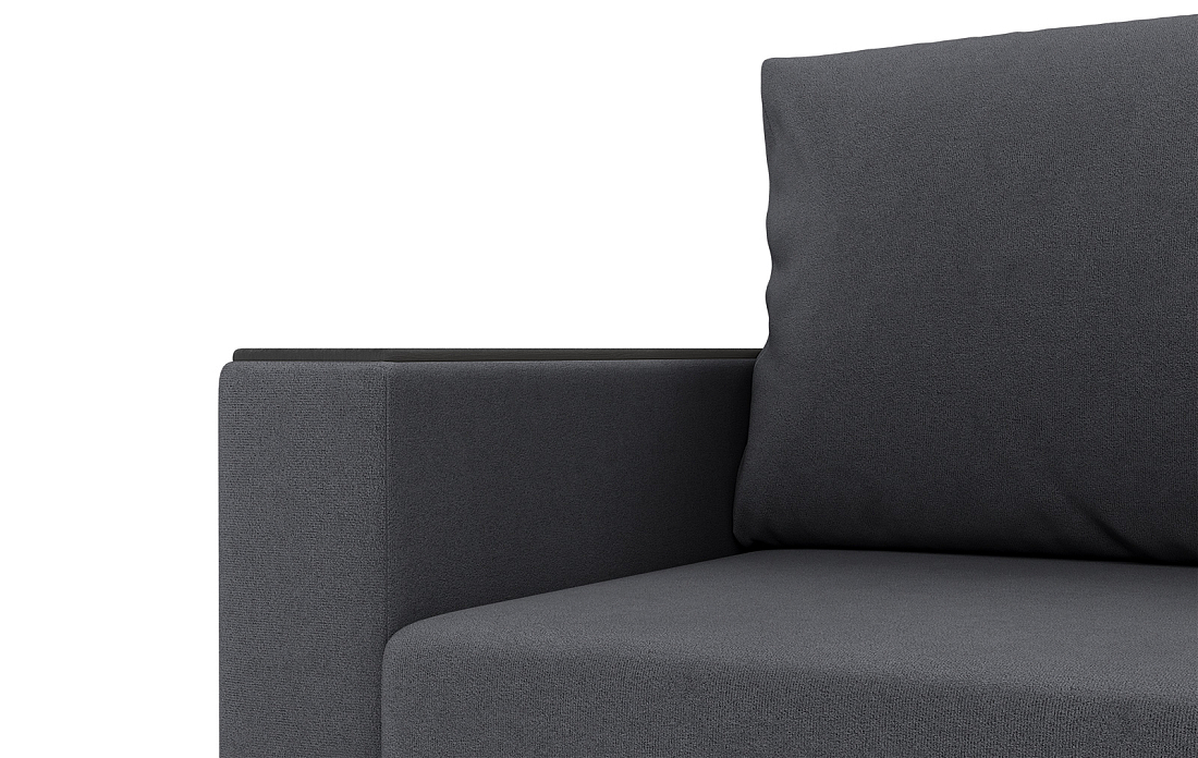 Гермес / Диван - кровать 3-х мест велюр parma 27 темно-серый